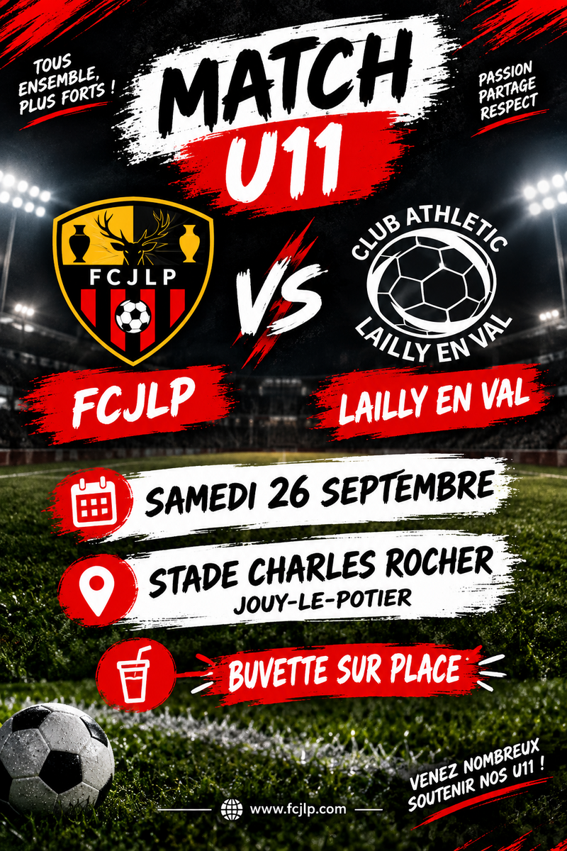 Match U11 : FCJLP - Lailly CA