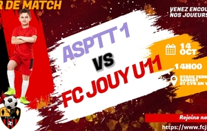 MATCH U11 APTT 1 CONTRE FCJLP 1