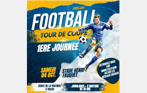 ANNULÉ : 1er Tour de Coupe U11 (pas assez de joueurs)