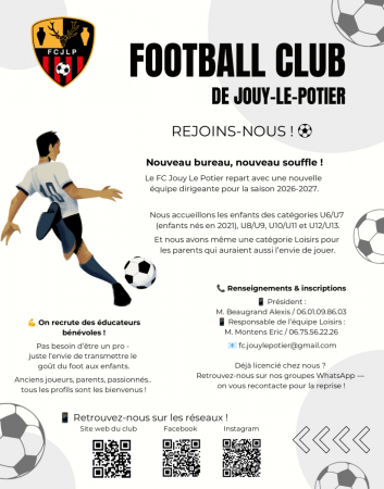 Horaires entraînements 2026/2027