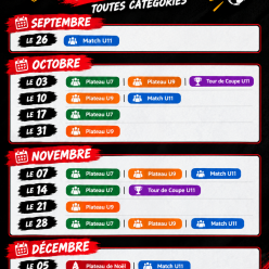 Planning jusqu'à Noël !